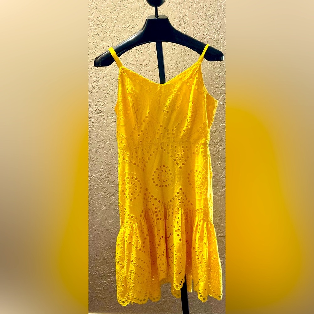 NWT!! YELLOW BOHO DRESS BY EST 1946 Size L!